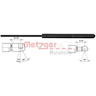 Metzger Gasfeder f?r Kofferraum Saab 9-5