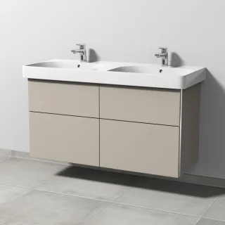 Sanipa 3way Waschtischunterbau zu Geberit Smyle Square Waschtisch mit 4 Auszügen, Kaschmir-Matt BP6741U