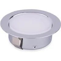 kalb LED Unterbauleuchte LED Einbauspot Unterbauspot für Möbel, Metall-chrom mit ABS, 2W, neutralweiss