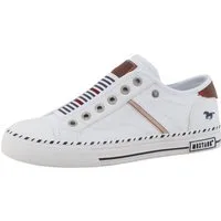 Mustang Shoes Magdalena Slip-On Sneaker Freizeitschuh, Slipper, Schlupfschuh mit Kontrastbesätzen