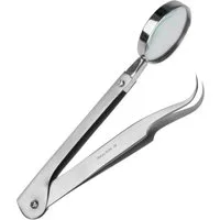 May Zeckenpinzette Lupenpinzette - - Länge: 13,3 cm - rostfreier Edelstahl