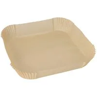 PAPSTAR Backpapier 100 x Backpapiere 23 cm x 23 cm x 4,5 cm braun Heißluftfritteusen