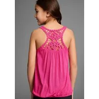 KIDSWORLD Tanktop Viskose - Top, mit Spitzeneinsatz im Rücken