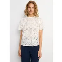 LASCANA Kurzarmbluse mit Lochstickerei, Damenbluse, casual-elegant