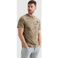 PME LEGEND T-Shirt Short sleeve r-neck single jersey aop mit Logo Stickerei