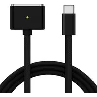 Alpha Electronics MagSafe 3 USB-C Schnellladekabel für Macbook Pro/Air magnetisches Ladekabel, USB-C, USB-C (200 cm), Schnellladend, 140W, magnetisch, zweifarbige LED-Anzeige