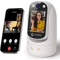 LUVISION Überwachungskamera C20 (Innenbereich, 1-tlg., WLAN PTZ Überwachung Kamera Autotracking Nachtsicht, Senioren, Baby, Mikrofon, 2-Wege Audio, App)