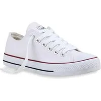 VAN HILL 94237 Sneaker Damen Sneaker Low Canvas Freizeitschuhe Schnürer Basic Sportschuhe