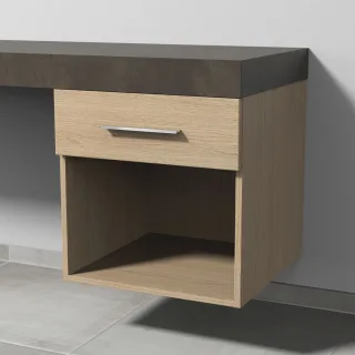 Sanipa Anbau-/Solitärschrank 2morrow (G1353) 510x500x520 Eiche-Nordic, G135348 G135348