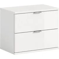 Home affaire Sitzbank Trondheim Sitzbank, Breite 52 cm, (1-St), hochglanz, stehend/hängend montierbar, 2 Schubkästen, Flur, Diele