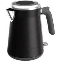 KI6668 Edelstahl, Wasserkocher schwarz/edelstahl, 2.400 Watt, 1,7 Liter