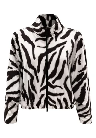 tuzzi - Leichtjacke CHOCOLATE BITE mit Gummibündchen ivory/dark chocolate - Gr. - 40