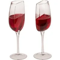 Glas Trinkglas Nur ein halbes, bitte, Glas 21×8cm, Gläser, Geschirr
