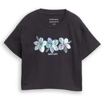 TOM TAILOR Kurzarmshirt Kurzes Sommershirt mit Blumen-Print/für Girls