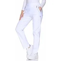 OriginalYou Schlupfhose Damen Stoffhose leichte Stretchhose Freizeithose mit elastischem Bund, farblich abgesetzte Taschen