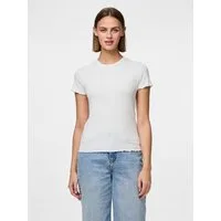 pieces Kurzarmshirt PCNICCA SS O-NECK TOP KAC BFD Viskosemischung, slim fit