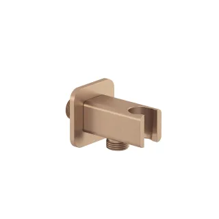 KLUDI-A-QA Wandanschluss und Brausehalter softedge Brushed Bronze 65568N1-00