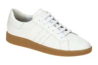 Geox Damenschuhe D36UGB - MELEDA - donna b Sneaker wei? Nappa-Leder Gummisohle