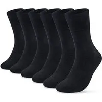 sockenkauf24 Gesundheitssocken 6 Paar Herren & Damen Socken ohne Gummibund und ohne Naht Diabetiker geeignet WP