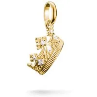 THOMAS SABO Charm-Einhänger Charm Krone mit Zirkonia - Connect, mit Zirkonia (synth)