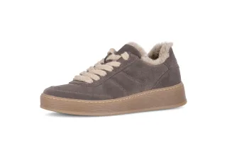 pius gabor - Sneaker low Materialmix Leder/Lederimitat grau grau - Gr. - 5.5 UK