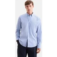 seidensticker Businesshemd Regular 1/1 Button-Down-Kragen Karo
