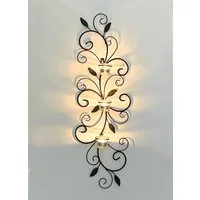 DanDiBo Teelichthalter Metall Wand 131001 Wandteelichthalter 5 cm Wandleuchter, Kerzenhalter Wandkerzenhalter Wanddeko