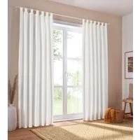OTTO home Vorhang Parry (2 St), Schlaufen, blickdicht, Polyester, 2-er Set, blickdicht, monochrom, basic