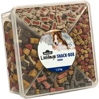 Dehner Lieblinge Hundesnack Snackbox Jumbo, Sortenmix, 1.2 kg, Snack für: Hunde, Leckerli für ausgewachsene Hunde, zuckerfrei
