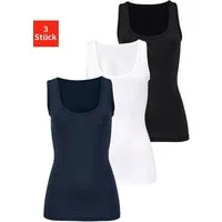 Vivance Active by Lascana Unterhemd (3er-Pack) aus weicher Microfaser, Tanktop, Unterziehshirt