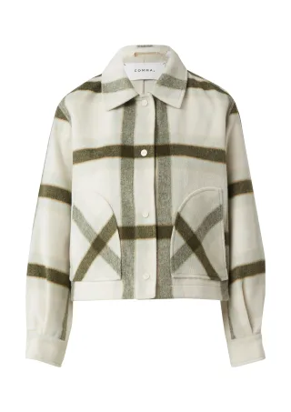 comma - Outdoor-Jacke creme/grün/mehrfarbig - Gr. - 42