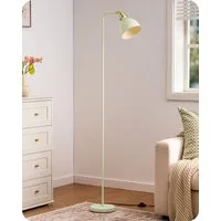 EDISHINE Stehlampe Wohnzimmer, LED wechselbar, warmweiß, Leselampe für Büro&Arbeitszimmer, grüner Lampenschirm, 155cm