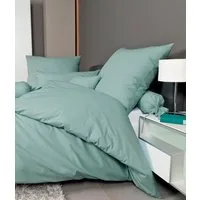 Janine Bettwäsche PIANO 0125 31, Seersucker 100% Baumwolle, uni, bügelfrei, Soft-Seersucker, 3 teilig, Markenreißverschluss, feinfädige Qualität, gekämmte Mako-Garne