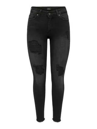 ONLY - ONLBLUSH MID SK RW AK DT DNM TAI099 NOOS washed black - Gr. - 32