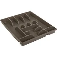 Engelland Besteckkasten Besteckeinsatz für Schubladen 40 cm (Vorteils-Set, 1 St., 45 x 39 x 5 cm), BPA-frei, robuster PP-Kunststoff, für alle handelsüblichen Schubladen