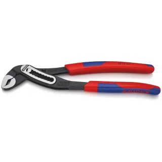 KNIPEX Alligator Wasserpumpenzange mit schlanken Mehrkomponenten-Hüllen schwarz atramentiert 250 mm - 8802250