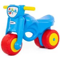 Polesie Rutschmotorrad Motorrad Rutscher Schlümpfe Smurfs Kinder Laufrad Lauflernrad blau, Belastbarkeit 100 kg