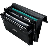 Alassio® Umhängetasche 1 Aktentasche CANTANA Lederimitat - schwarz (1-tlg)