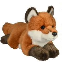 Uni-Toys Kuscheltier Fuchs - liegend (24 cm) oder sitzend (25 cm) - Plüsch, Plüschtier, zu 100 % recyceltes Füllmaterial