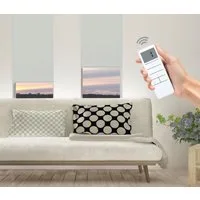 Elektrisches Rollo Vau - SMART HOME, Good Life, abdunkelnd, ohne Bohren, Klemmfix, mit Fernbedienung