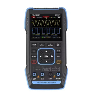 FNIRSI 2C53T Upgrade 3in1 50MHz*2 Dual Channel Bandwidth 250MS Rate Oscilloscope Multimeter Signal Generator 19999 Count