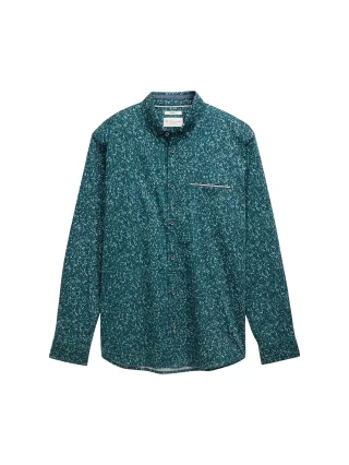 Tom Tailor - Regular Fit Hemd mit Muster green irregular small design - Gr. - XXXL