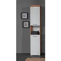 welltime Hochschrank Avena Badschrank mit 2 Türen & 1 Fach - (B/T/H) 37/31/190 cm