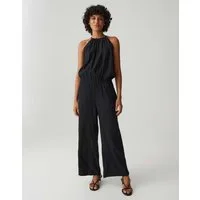 OPUS Jumpsuit MEBO mit Crinkle-Effekt Kordel und Eingrifftaschen bringen Alltagstauglichkeit