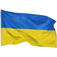 PHENO FLAGS Flagge Ukraine Flagge 90 x 150 cm Ukrainische Fahne Nationalflagge (Hissflagge für Fahnenmast), Inkl. 2 Messing Ösen