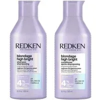 Redken Haarpflege-Set Redken Blondage High Bright Shampoo & Conditioner – 300 ml Duo Set, 2-tlg., Shampoo - Conditioner, reichhaltig