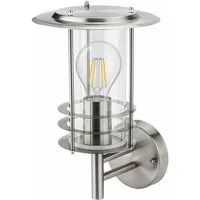Grafner Außen-Wandleuchte Wandlampe 17WB Wandleuchte Edelstahl Hofleuchte, ohne Leuchtmittel, Wandleuchte