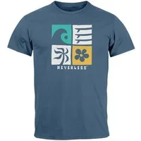 Neverless Print-Shirt Herren T-Shirt Surfing Icons Welle Palme Maritim Männer Fashion mit Print