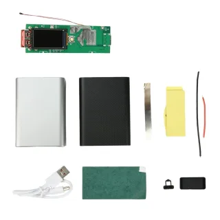 22.5W Portable Power Bank Module DIY Charging Kit TFT Color Screen Fast Charge Type-C PD Power Module for 21700 Battery