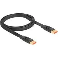 DisplayPort Flachbandkabel 8K 60Hz schwarz, 1 Meter
